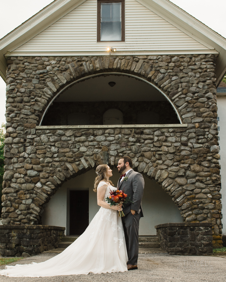 Bride and Groom Hudson Valley Wedding Portrait