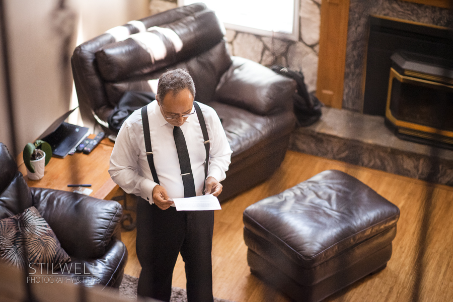 Father of Bride Preparing for Villa Barone Reception