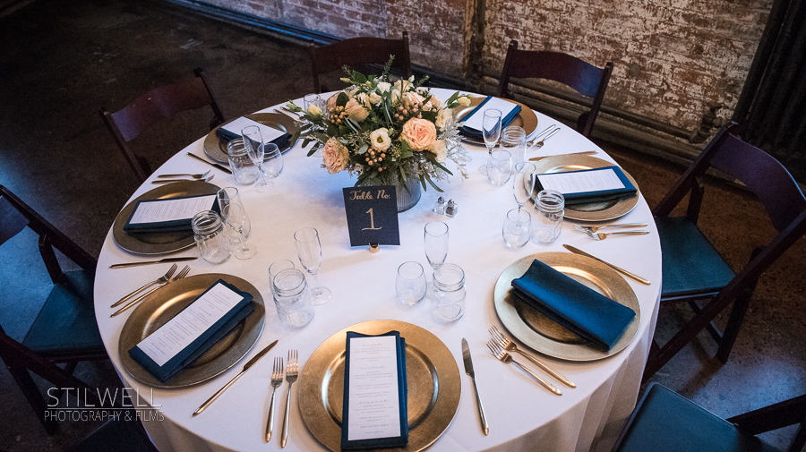 Kingston NY Wedding Table Setting