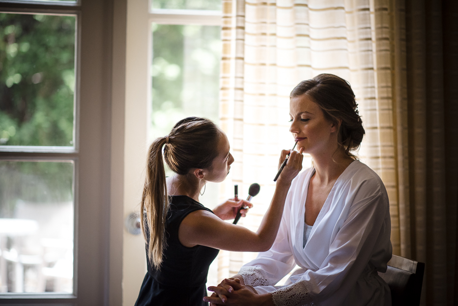 Bride Getting Ready Greenwich CT Wedding