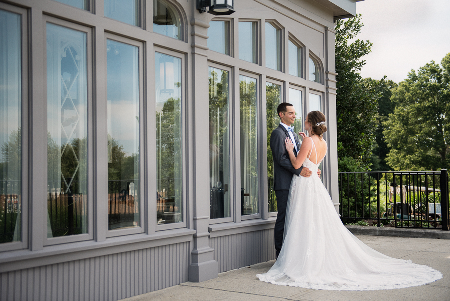 Bride and Groom Whitby Castle Wedding Photo