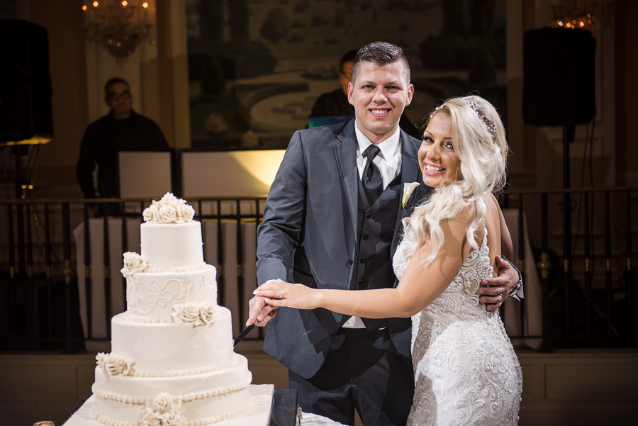 Cake Cutting Bergen County Wedding Photographer