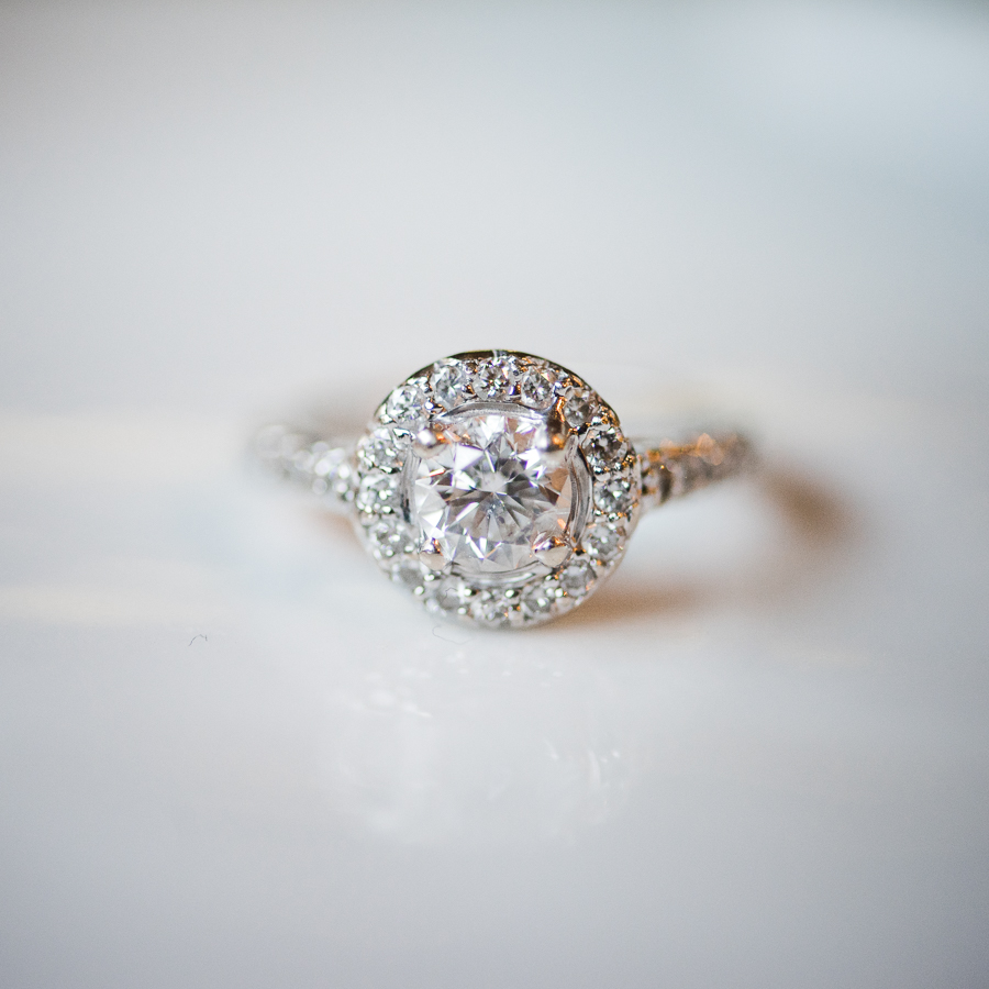 Engagement Ring Details Hudson River Wedding Photogapher