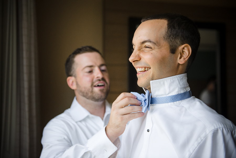 Groom Greenwich Hyatt Regency Wedding