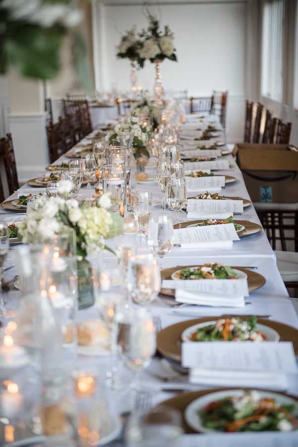 Reception Table Whitby Castle Wedding