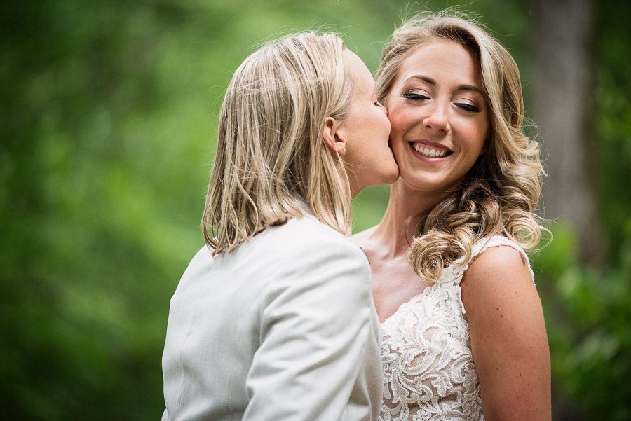 Bride and Bride Wedding Photographer Gilbertsville Farmhouse