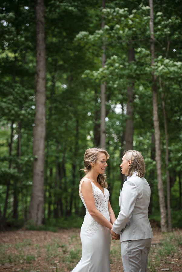 First Look Bride and Bride