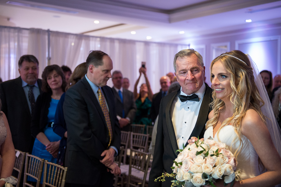 Bride and Dad The Briarcliff Manor Wedding