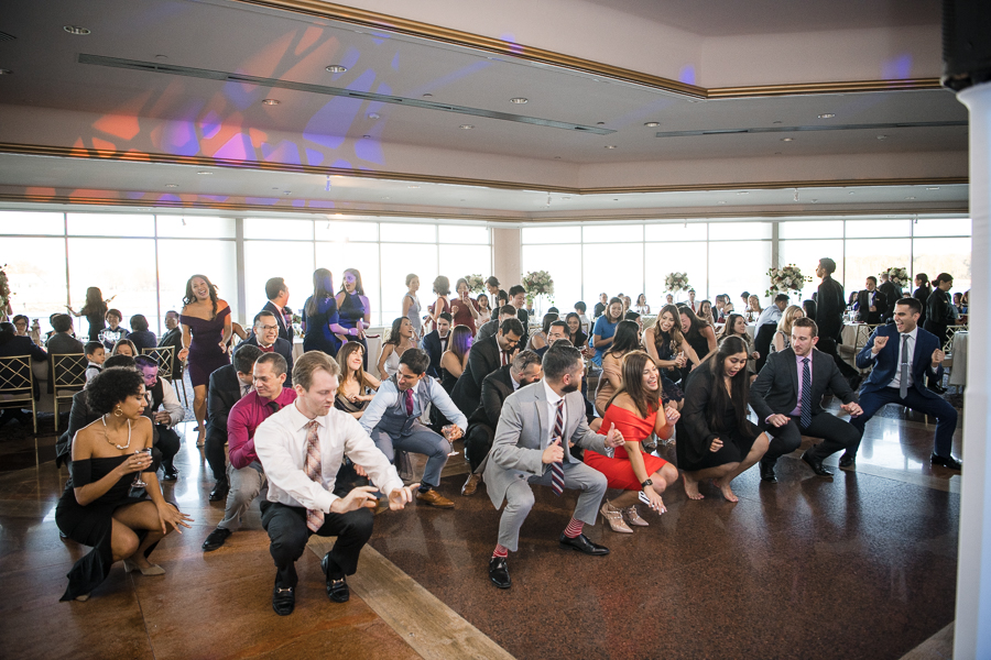 Reception Dance Floor Glen Island Harbour Club Wedding