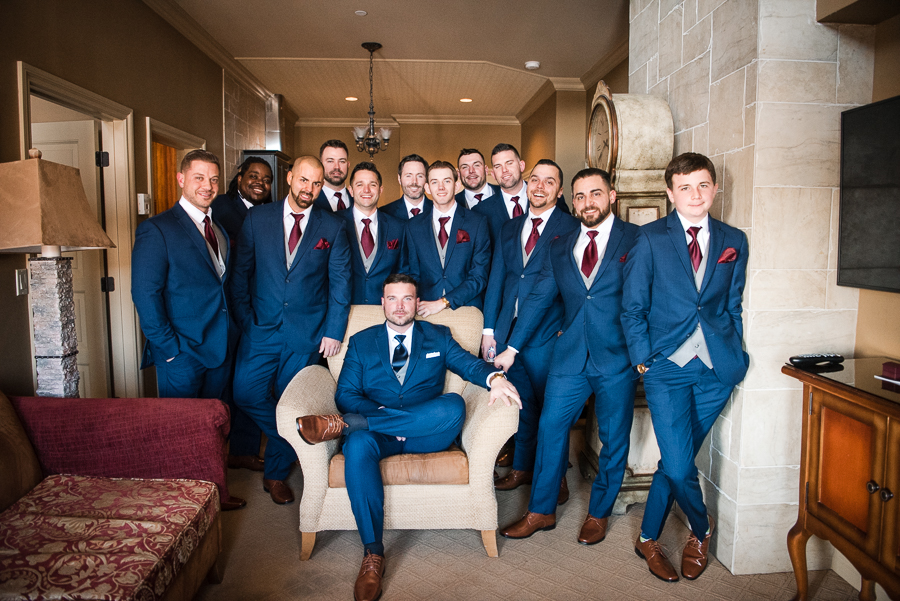 Groom and Groomsmen NJ Wedding Photography