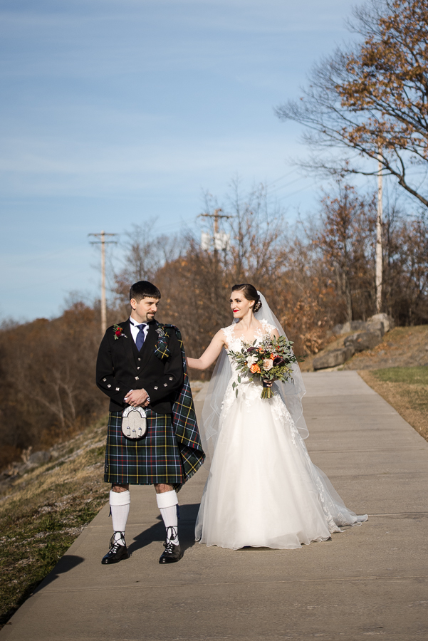 First Look Marist College New York Wedding