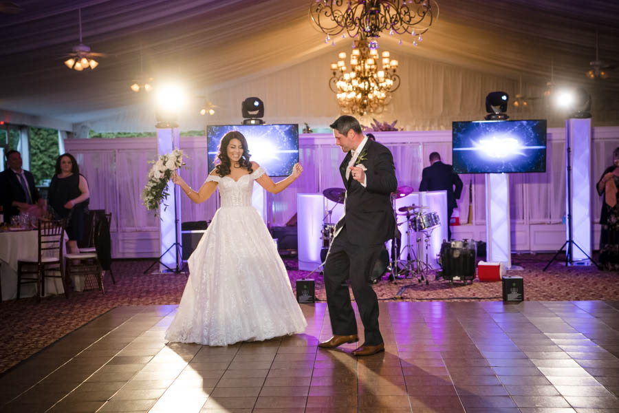 Reception Entrance Middletown NY Wedding West Hills CC