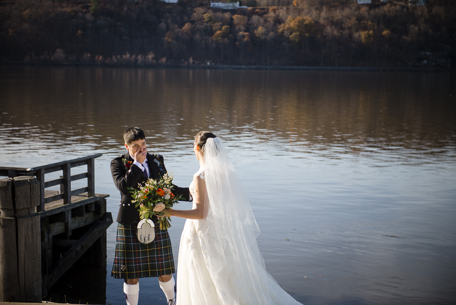 Wedding First Look Marist College